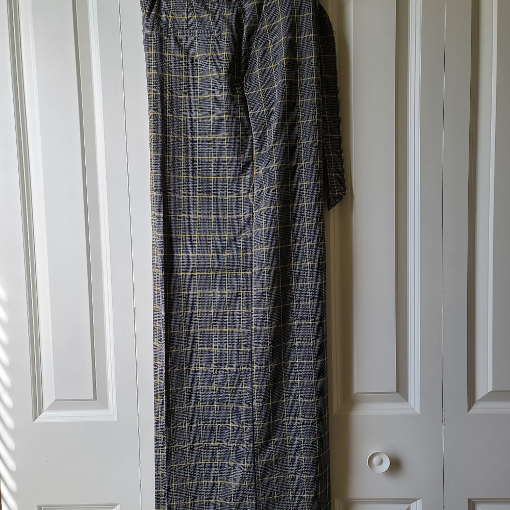 Paperbag waist wide leg pants